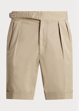 Khaki Men’s Ralph Lauren Tailored Stretch Chino  Shorts