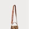 Khaki Women’s Ralph Lauren Faux-Snakeskin Small Tayler Crossbody Bags