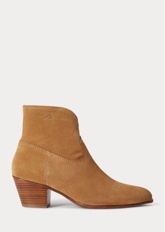 Khaki Women’s Ralph Lauren Lucille Suede Boots