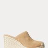 Khaki Women’s Ralph Lauren Pennie Suede Espadrille