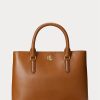 Lauren Tan Women’s Ralph Lauren Leather Small Marcy Satchel Bags Lauren Tan Women’s Ralph Lauren Leather Small Marcy Satchel Bags
