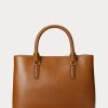 Lauren Tan Women’s Ralph Lauren Leather Small Marcy Satchel Bags Lauren Tan Women’s Ralph Lauren Leather Small Marcy Satchel Bags