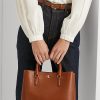 Lauren Tan Women’s Ralph Lauren Leather Small Marcy Satchel Bags Lauren Tan Women’s Ralph Lauren Leather Small Marcy Satchel Bags