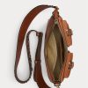 Lauren Tan Women’s Ralph Lauren Studded Leather Medium Noa Crossbody Bags Lauren Tan Women’s Ralph Lauren Studded Leather Medium Noa Crossbody Bags