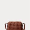 Lauren Tan Women’s Ralph Lauren Woven Leather Small Maddy Shoulder Bags