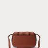 Lauren Tan Women’s Ralph Lauren Woven Leather Small Maddy Shoulder Bags