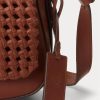 Lauren Tan Women’s Ralph Lauren Woven Leather Small Maddy Shoulder Bags