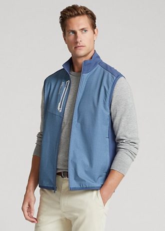 Light Blue Men’s Ralph Lauren Performance French Terry Vest