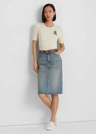 Light Blue Women’s Ralph Lauren Denim Skirts