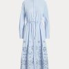 Light Blue Women’s Ralph Lauren Eyelet-Embroidered Dress Light Blue Women’s Ralph Lauren Eyelet-Embroidered Dress