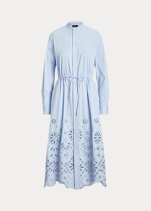 Light Blue Women’s Ralph Lauren Eyelet-Embroidered Dress Light Blue Women’s Ralph Lauren Eyelet-Embroidered Dress