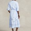 Light Blue Women’s Ralph Lauren Eyelet-Embroidered Dress Light Blue Women’s Ralph Lauren Eyelet-Embroidered Dress