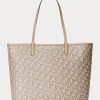 Light Camel Women’s Ralph Lauren Coated Canvas Medium Collins Tote Bags Light Camel Women’s Ralph Lauren Coated Canvas Medium Collins Tote Bags