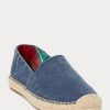 Light Navy Men’s Ralph Lauren Cevio Washed Canvas Casual Shoes