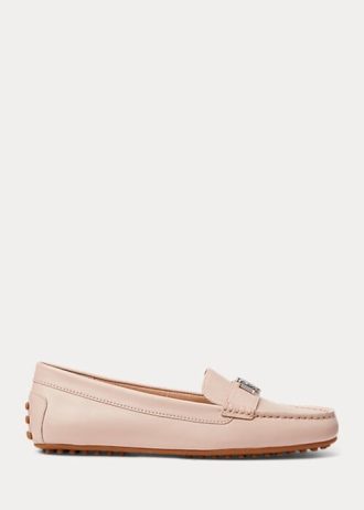 Light Pink Women’s Ralph Lauren Barnsbury Nappa Leather Driver Loafers