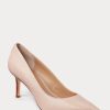 Light Pink Women’s Ralph Lauren Lanette Nappa Leather Heels