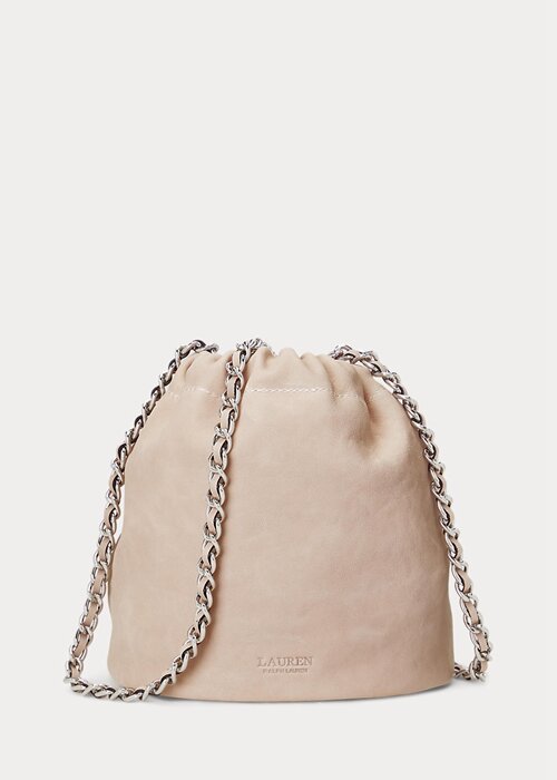 Light Pink Women’s Ralph Lauren Washed Leather Medium Emmy Bucket Bags Light Pink Women’s Ralph Lauren Washed Leather Medium Emmy Bucket Bags