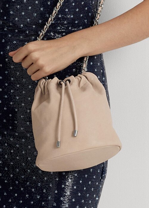 Light Pink Women’s Ralph Lauren Washed Leather Medium Emmy Bucket Bags Light Pink Women’s Ralph Lauren Washed Leather Medium Emmy Bucket Bags