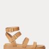 Light Yellow Women’s Ralph Lauren Kayleen Nappa Leather Sandals
