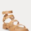 Light Yellow Women’s Ralph Lauren Kayleen Nappa Leather Sandals