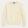 Light Yellow Women’s Ralph Lauren Organic Cotton Crewneck Sweatshirts