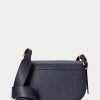 Midnight Navy Women’s Ralph Lauren Polo ID Leather Saddle Bags