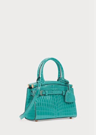 Mint Women’s Ralph Lauren Alligator Mini Rl50  Handbag