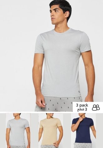 Multicolor Men’s Ralph Lauren 3 Pack Assorted Crew Neck T Shirts