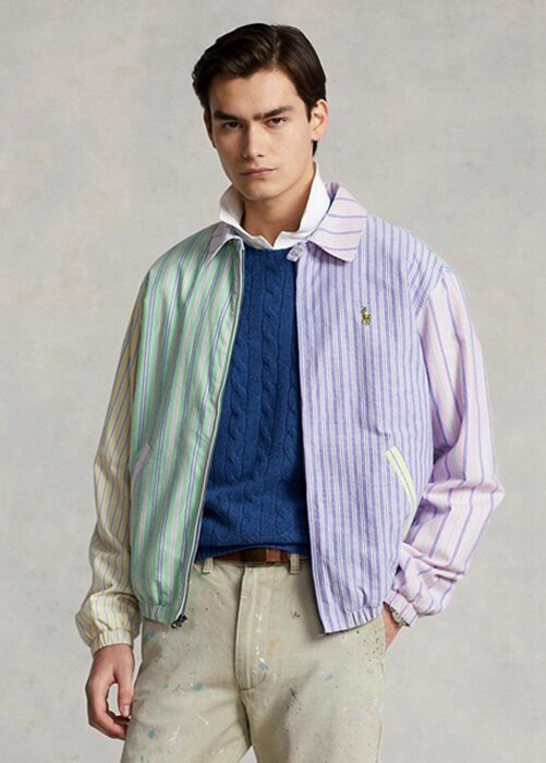 Multicolor Men’s Ralph Lauren Bayport Striped Oxford Fun Jackets Multicolor Men’s Ralph Lauren Bayport Striped Oxford Fun Jackets