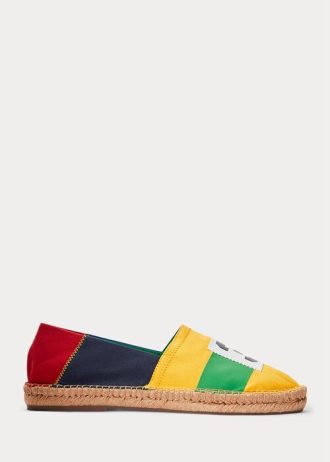 Multicolor Men’s Ralph Lauren Cevio CP-93 Color-Blocked Casual Shoes