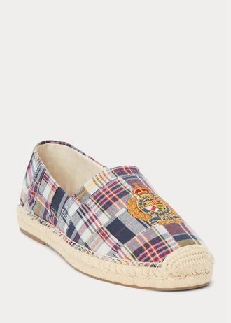Multicolor Men’s Ralph Lauren Cevio Crest Madras Casual Shoes