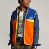 Multicolor Men’s Ralph Lauren Color-Blocked Brushed Fleece Vest
