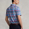 Multicolor Men’s Ralph Lauren Custom Fit Plaid Oxford  Shirts