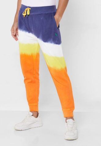 Multicolor Men’s Ralph Lauren Dip Dye Cuffed Sweatpants