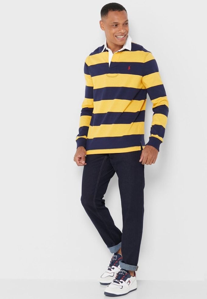 Multicolor Men’s Ralph Lauren Striped Polo Shirts