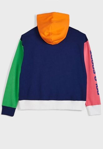 Multicolor Women’s Ralph Lauren Color Block Pocket Detail Hoodie