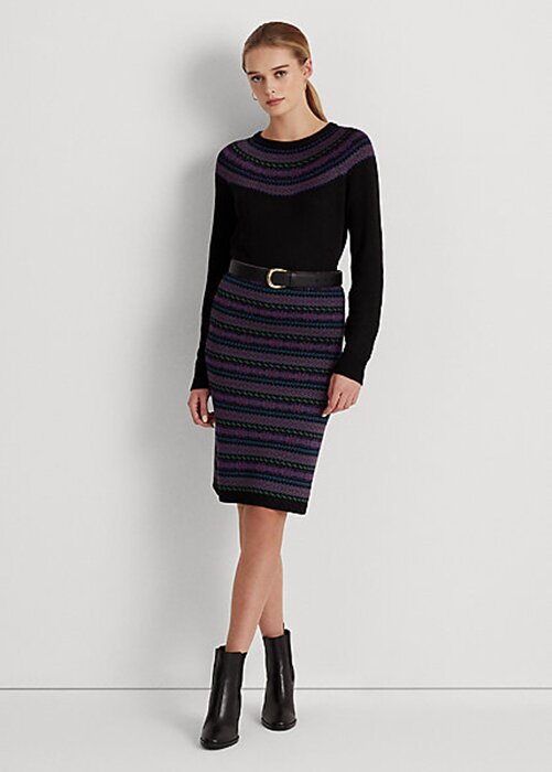 Multicolor Women’s Ralph Lauren Fair Isle Cotton-Blend Pencil Skirts Multicolor Women’s Ralph Lauren Fair Isle Cotton-Blend Pencil Skirts