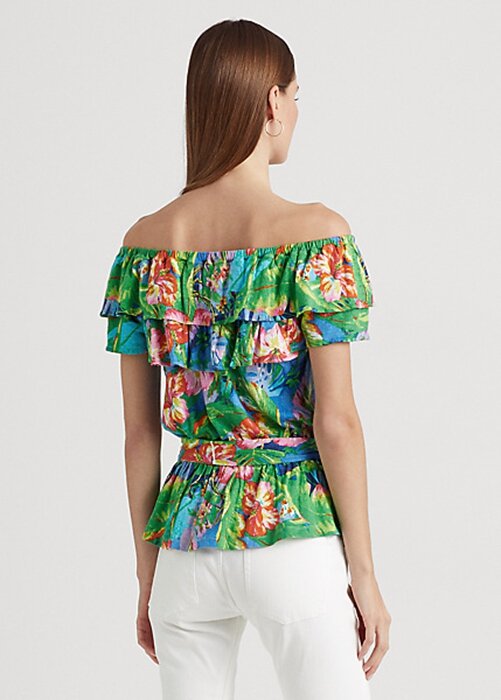Multicolor Women’s Ralph Lauren Floral Jersey Off-the-Shoulder Tops Multicolor Women’s Ralph Lauren Floral Jersey Off-the-Shoulder Tops