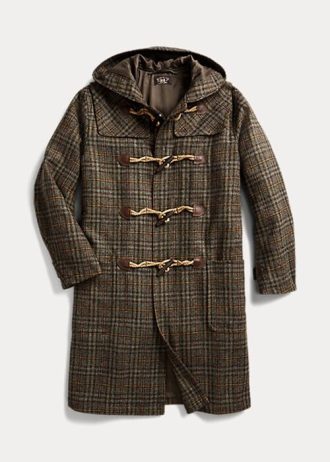 Multicolor Women’s Ralph Lauren Plaid Wool Duffel Coats