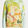 Multicolor Women’s Ralph Lauren Print Cotton Crewneck Sweaters