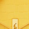 Mustard Women’s Ralph Lauren Polo ID Croc-Embossed Chain Wallets