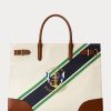 Natural/Graphic Stripe Women’s Ralph Lauren Print Canvas Large Devyn Tote Bags Natural/Graphic Stripe Women’s Ralph Lauren Print Canvas Large Devyn Tote Bags