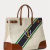 Natural/Graphic Stripe Women’s Ralph Lauren Print Canvas Large Devyn Tote Bags Natural/Graphic Stripe Women’s Ralph Lauren Print Canvas Large Devyn Tote Bags