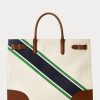 Natural/Graphic Stripe Women’s Ralph Lauren Print Canvas Large Devyn Tote Bags Natural/Graphic Stripe Women’s Ralph Lauren Print Canvas Large Devyn Tote Bags