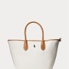 Natural/Navy Women’s Ralph Lauren Reversible Canvas Medium Bellport Tote Bags Natural/Navy Women’s Ralph Lauren Reversible Canvas Medium Bellport Tote Bags