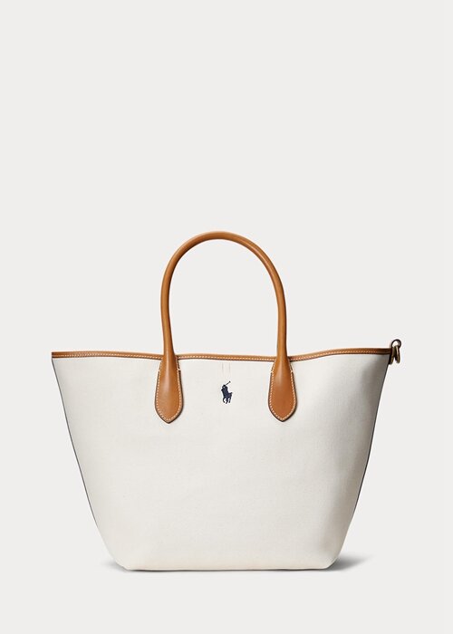 Natural/Navy Women’s Ralph Lauren Reversible Canvas Medium Bellport Tote Bags Natural/Navy Women’s Ralph Lauren Reversible Canvas Medium Bellport Tote Bags