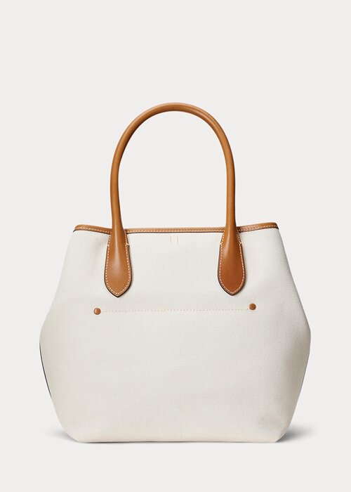 Natural/Navy Women’s Ralph Lauren Reversible Canvas Medium Bellport Tote Bags Natural/Navy Women’s Ralph Lauren Reversible Canvas Medium Bellport Tote Bags