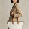 Natural/Navy Women’s Ralph Lauren Reversible Canvas Medium Bellport Tote Bags Natural/Navy Women’s Ralph Lauren Reversible Canvas Medium Bellport Tote Bags
