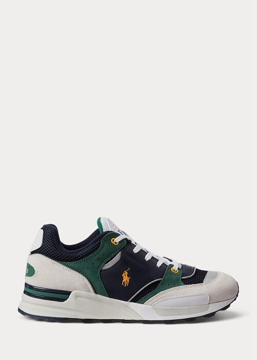 Navy / Gold Men’s Ralph Lauren Trackster 200 Sneakers Navy / Gold Men’s Ralph Lauren Trackster 200 Sneakers
