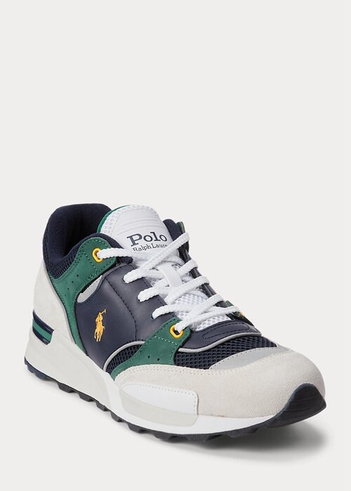 Navy / Gold Men’s Ralph Lauren Trackster 200 Sneakers Navy / Gold Men’s Ralph Lauren Trackster 200 Sneakers